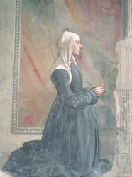 Portret kobiety z rodziny Sassetti, z Cyklu św. Franciszka, kaplica Sassetti, 1483